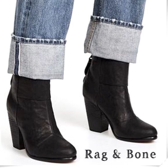 NWOB Rag & Bone Classic Newbury Ankle Boot Black - Picture 3 of 12